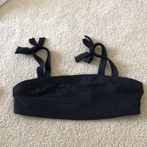 Black bikini top
